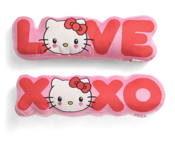 Hello Kitty "Love & XOXO" 2-Piece Plush Pillow Set