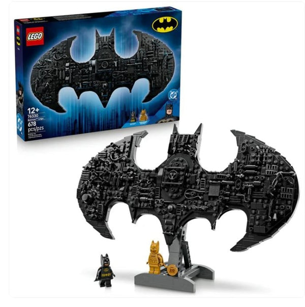 LEGO Icons Batman Logo 76330 - 20th Anniversary Set - Rare Golden Minifigure