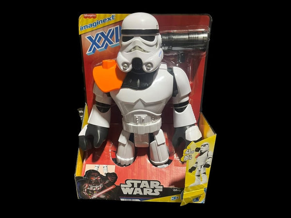 Imaginext Star Wars XXL Stormtrooper Toy – 16" Poseable Figure with Projectile Launcher